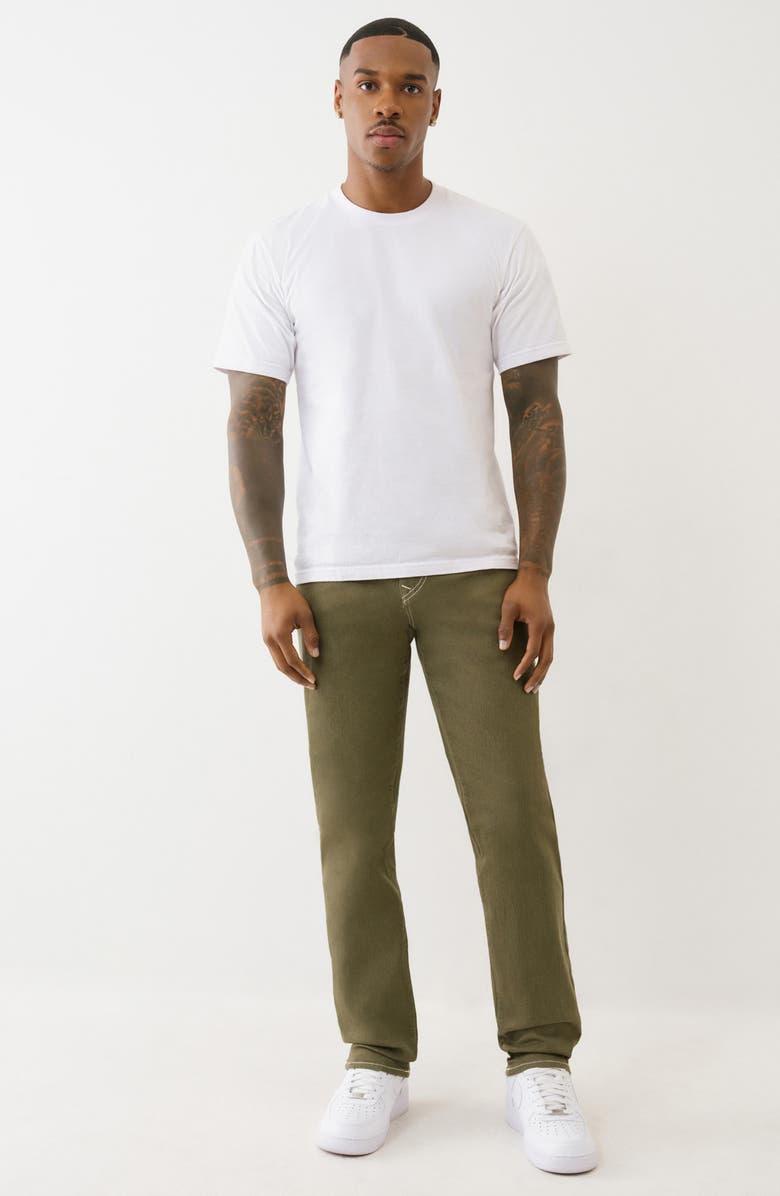 True Religion Geno Single Stitch Slim Fit Jeans, Alternate, color, Kalamata