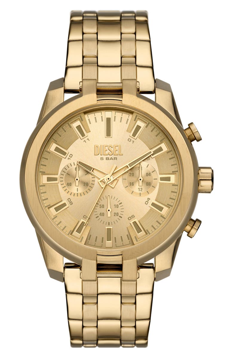 DIESEL<sup>®</sup> Mini Split Bracelet Chronograph Watch, 43mm, Main, color,