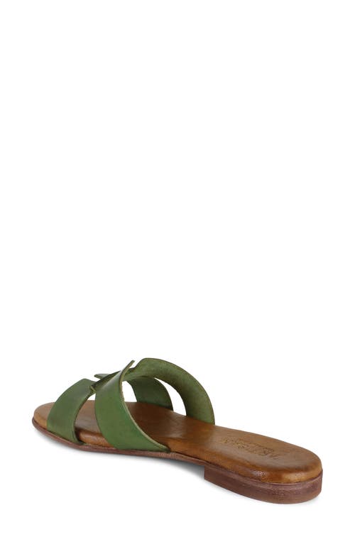 Artisan Crafted By Zigi Allony Leather Flat In Multi