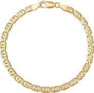 Queen Jewels Men's Tiger Eye Chain Bracelet