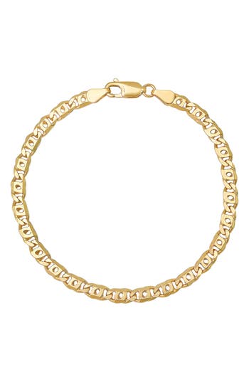 Queen Jewels Tiger Eye Chain Bracelet In Gold