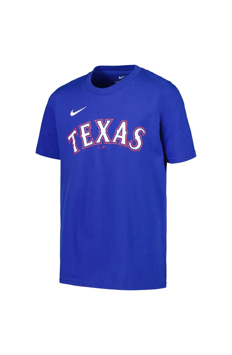 Nike Youth Nike Leody Taveras Royal Texas Rangers Name & Number T-Shirt, Alternate, color, Royal