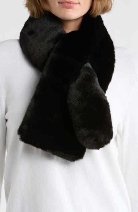Faux Fur Pull-Through Scarf