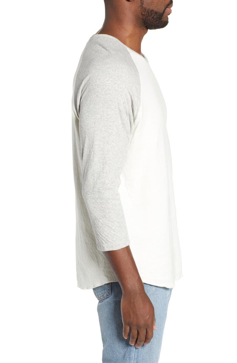 rag & bone Rigby Three Quarter Sleeve Slim Fit Baseball T-Shirt, Alternate, color,