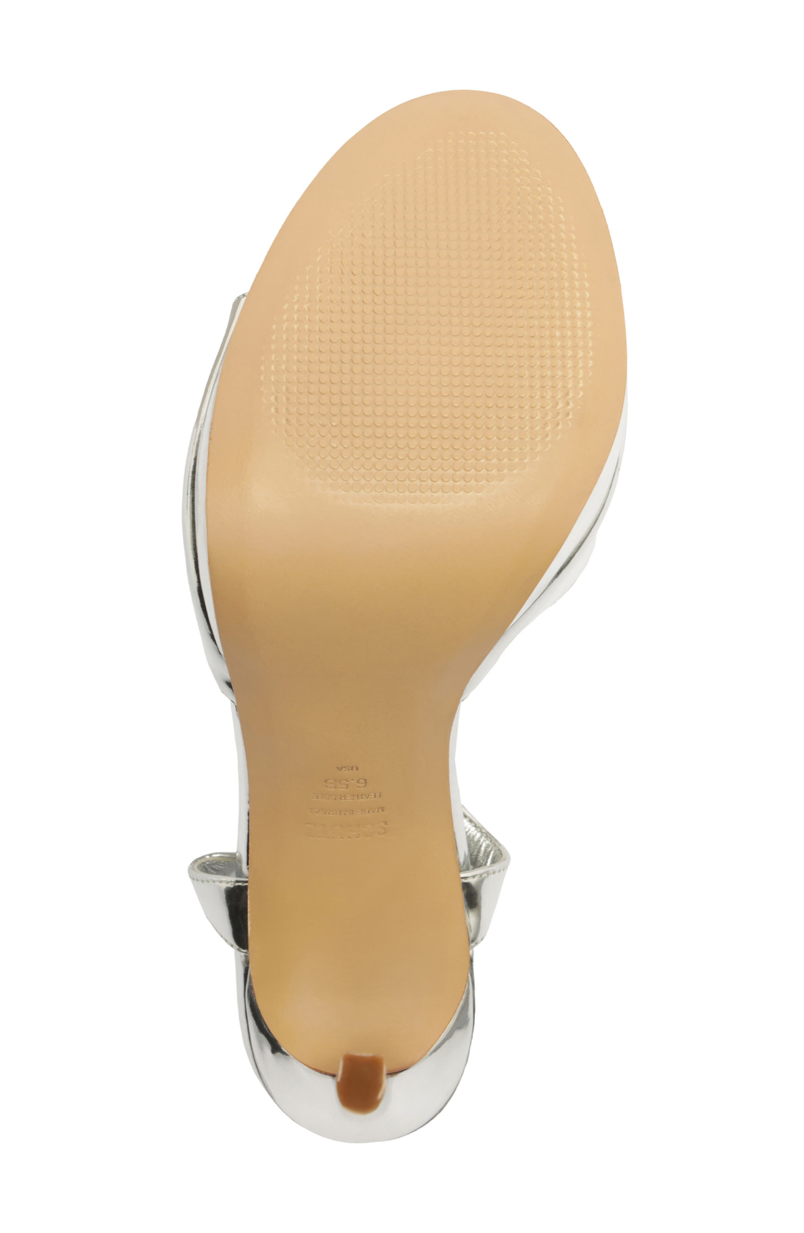 Scarelett Ankle Strap Platform Sandal, Alternate, color, SILVER