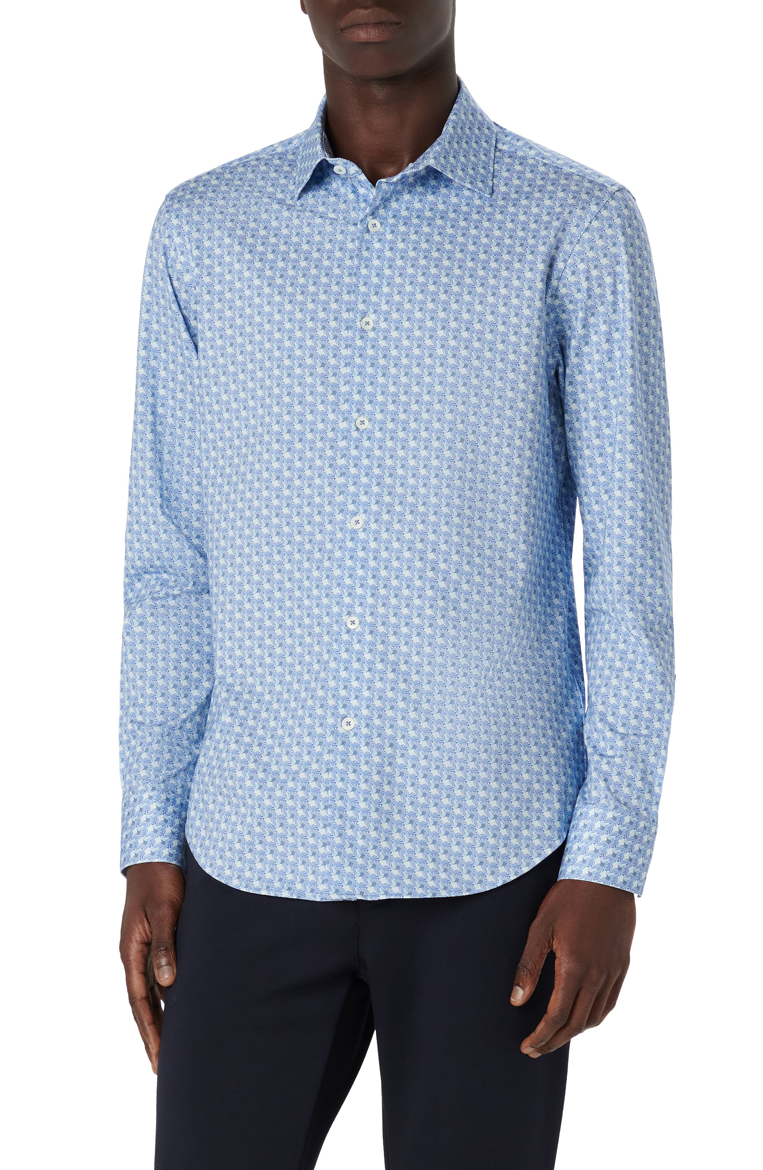 James OoohCotton Geo Print Button-Up Shirt