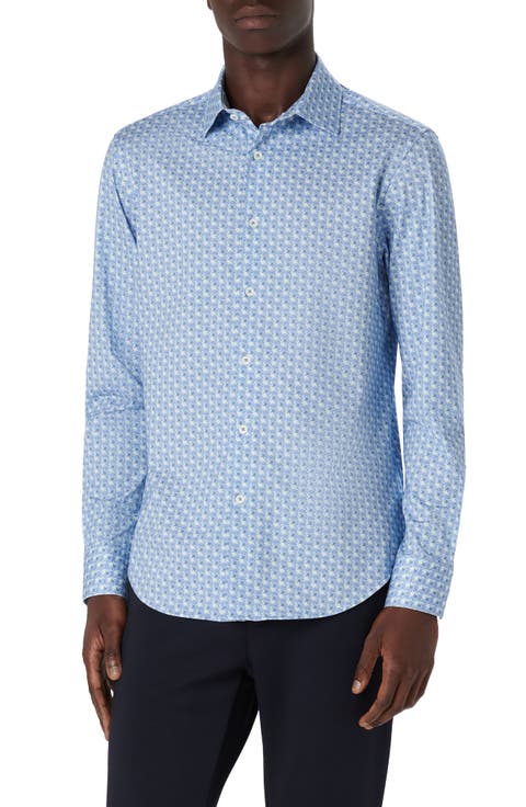 James OoohCotton® Geo Print Button-Up Shirt