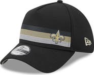 New Era Men's New Era Black New Orleans Saints Flawless Stripe 39THIRTY Flex Hat