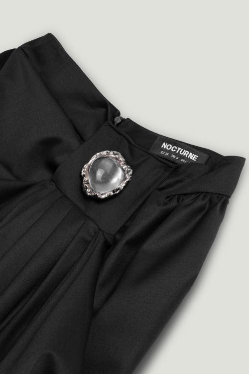 Nocturne Accessory Detailed Pleated Pants In Black