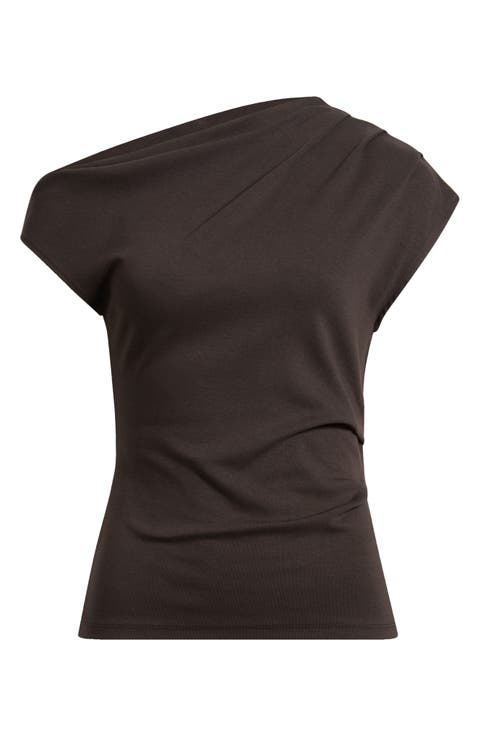 Asymmetric One-Shoulder Top (Regular & Plus)