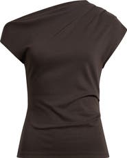 MANGO Asymmetric One-Shoulder Top