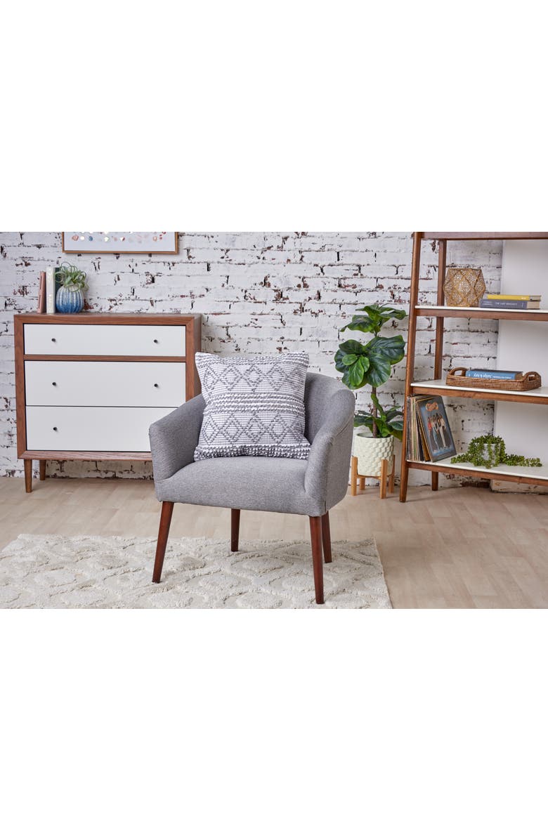 carol & frank Trinity Throw Pillow, Alternate, color, Gray