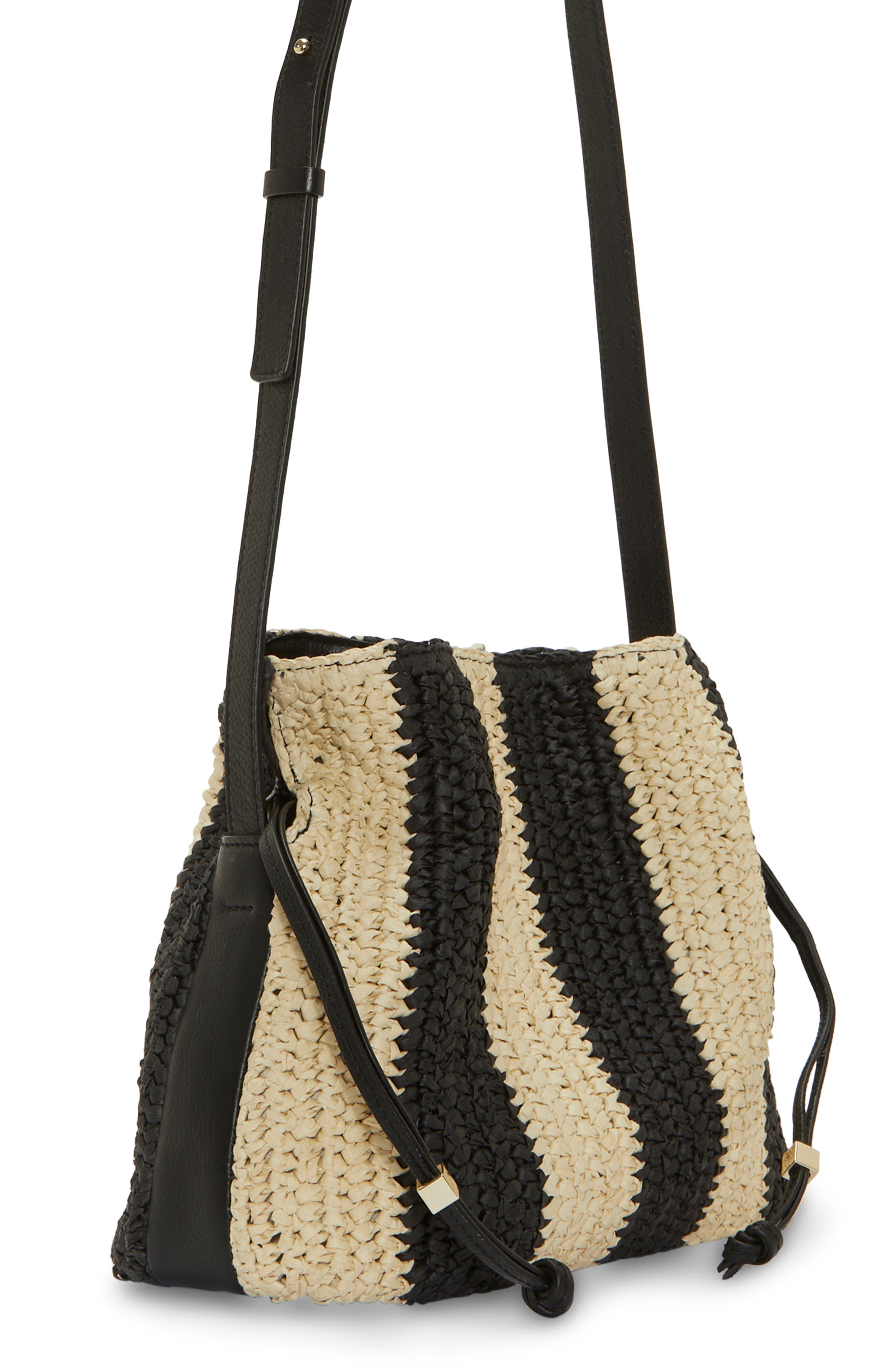 Vince Camuto Dario Straw Crossbody Bag, Alternate, color, 