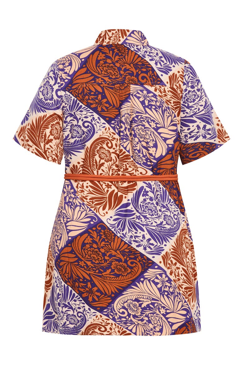 Becka Print Belted Dress, Alternate, color, PRINT