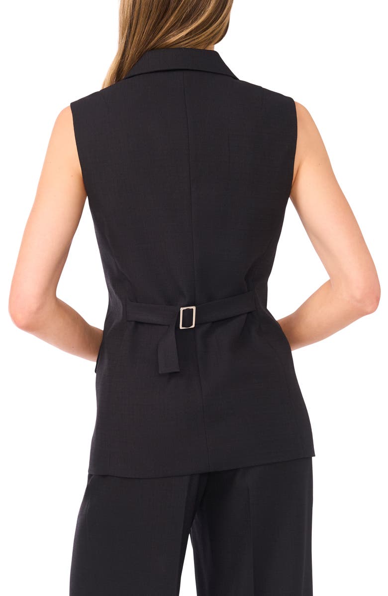 Ted Baker Cadence Double Breasted Vest, Alternate, color, Rich Black
