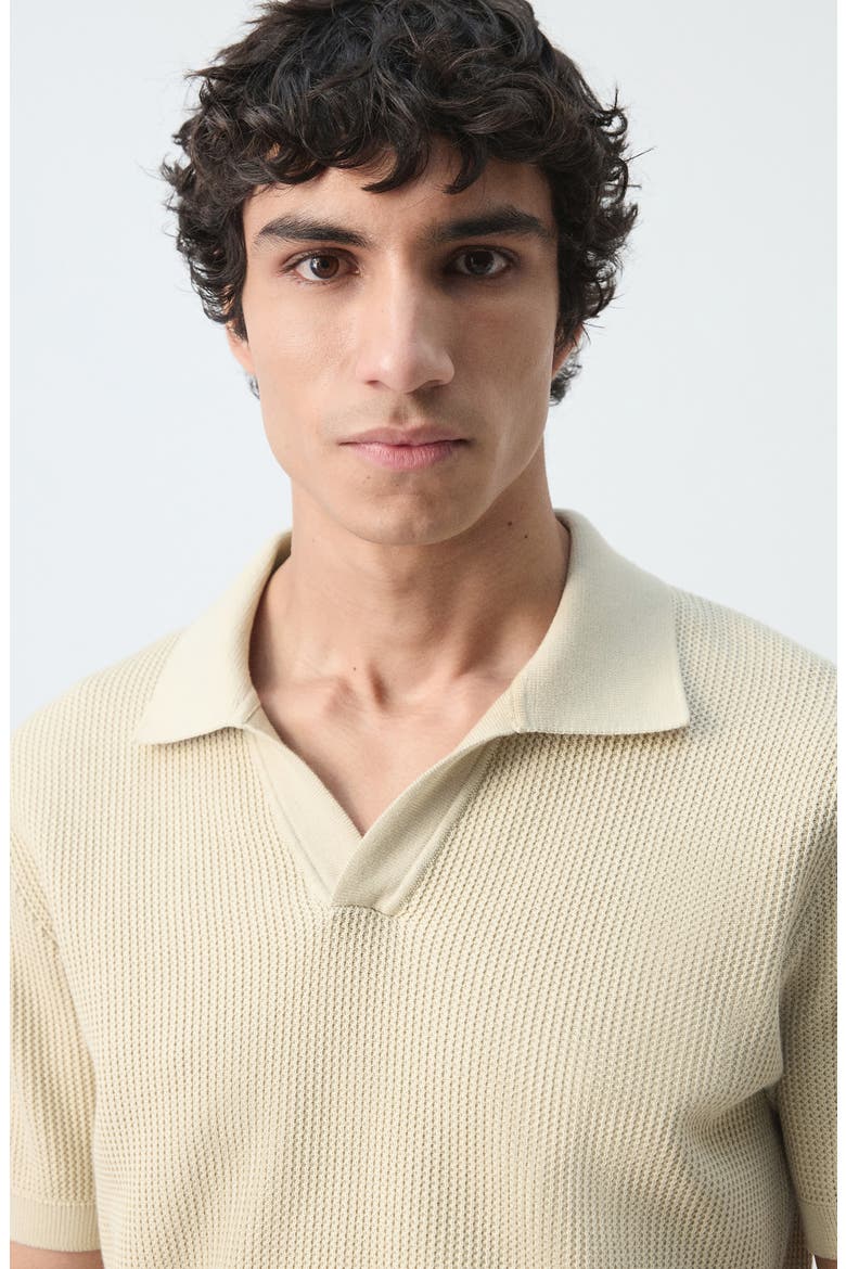 Cotton Piqué Polo, Alternate, color, SAND