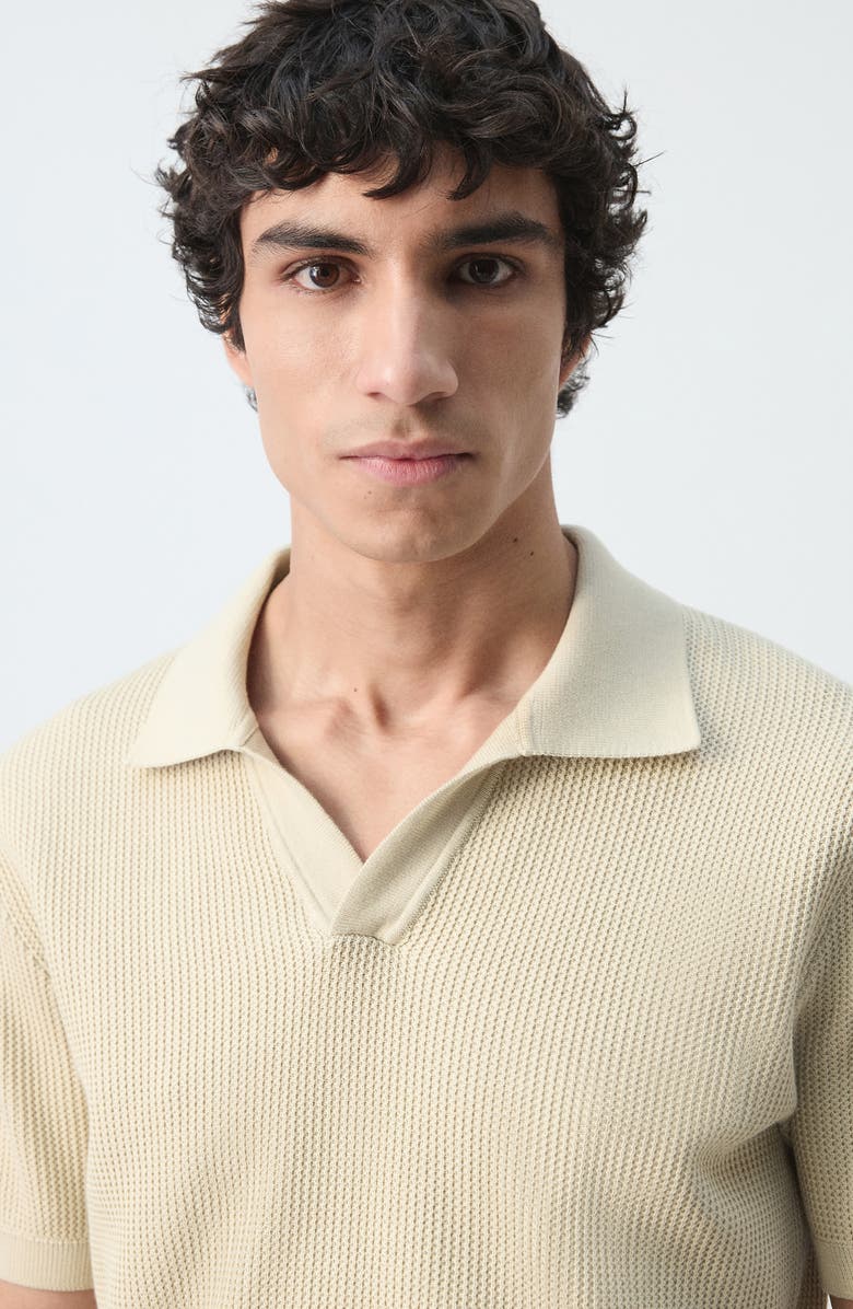MANGO Cotton Piqué Polo, Alternate, color, Sand