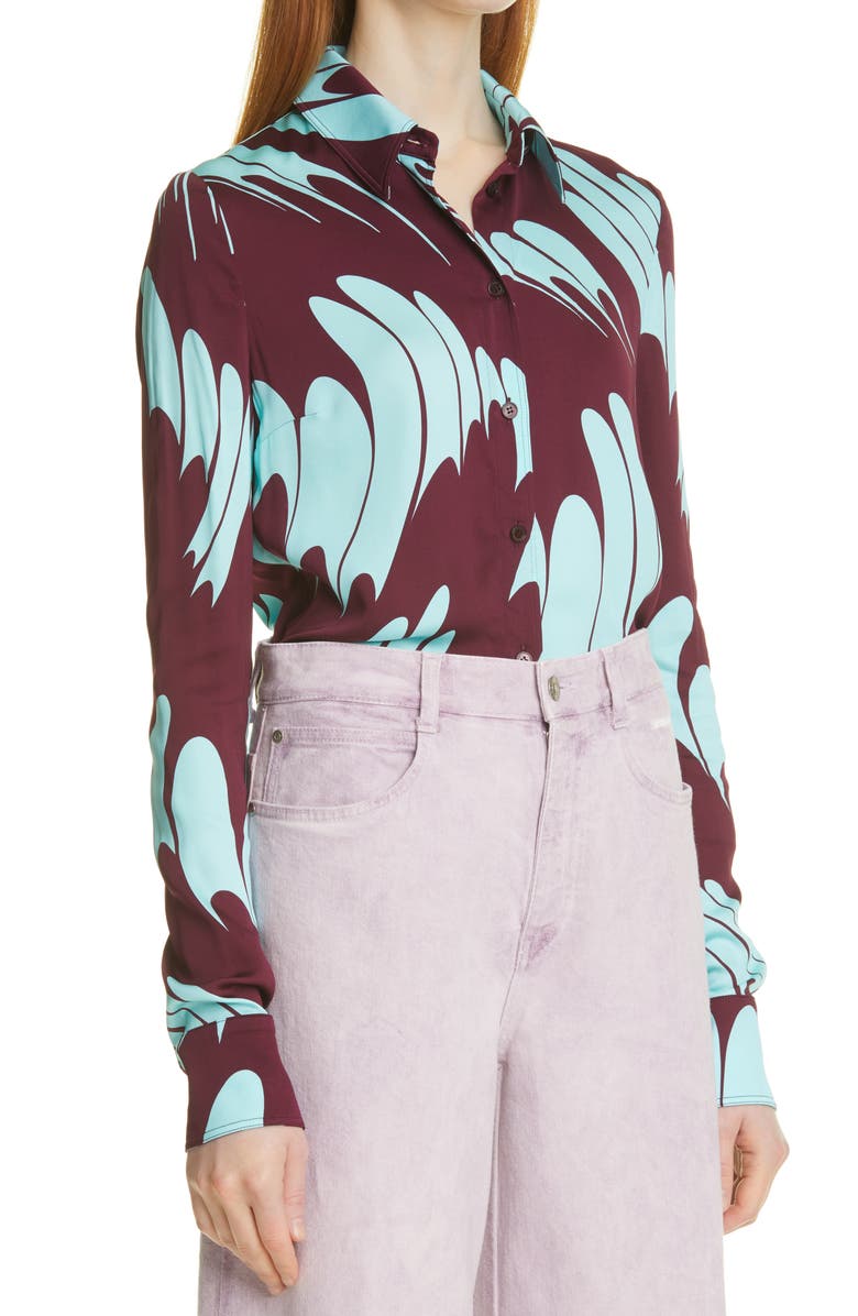 Stella McCartney Daria Print Button-Up Shirt, Alternate, color,