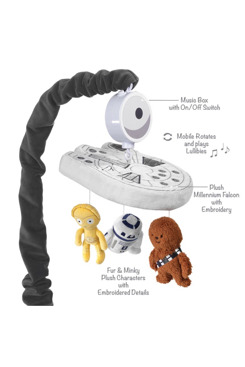 Star Wars Signature Millennium Falcon Musical Baby Crib Mobile Toy, Alternate, color, Multicolor