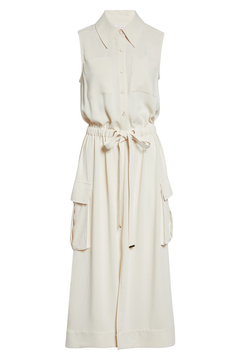 Payton Sleeveless Shirtdress, Alternate, color, BONE