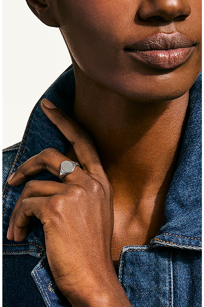 Icon 50 Signet Ring, Alternate, color, SILVER