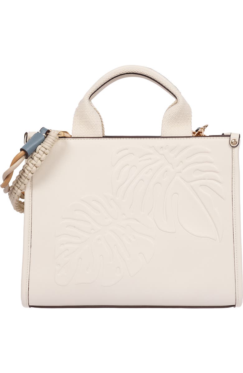 Tommy Bahama Darcy Leaf Medium Tote Bag, Main, color, Ivory