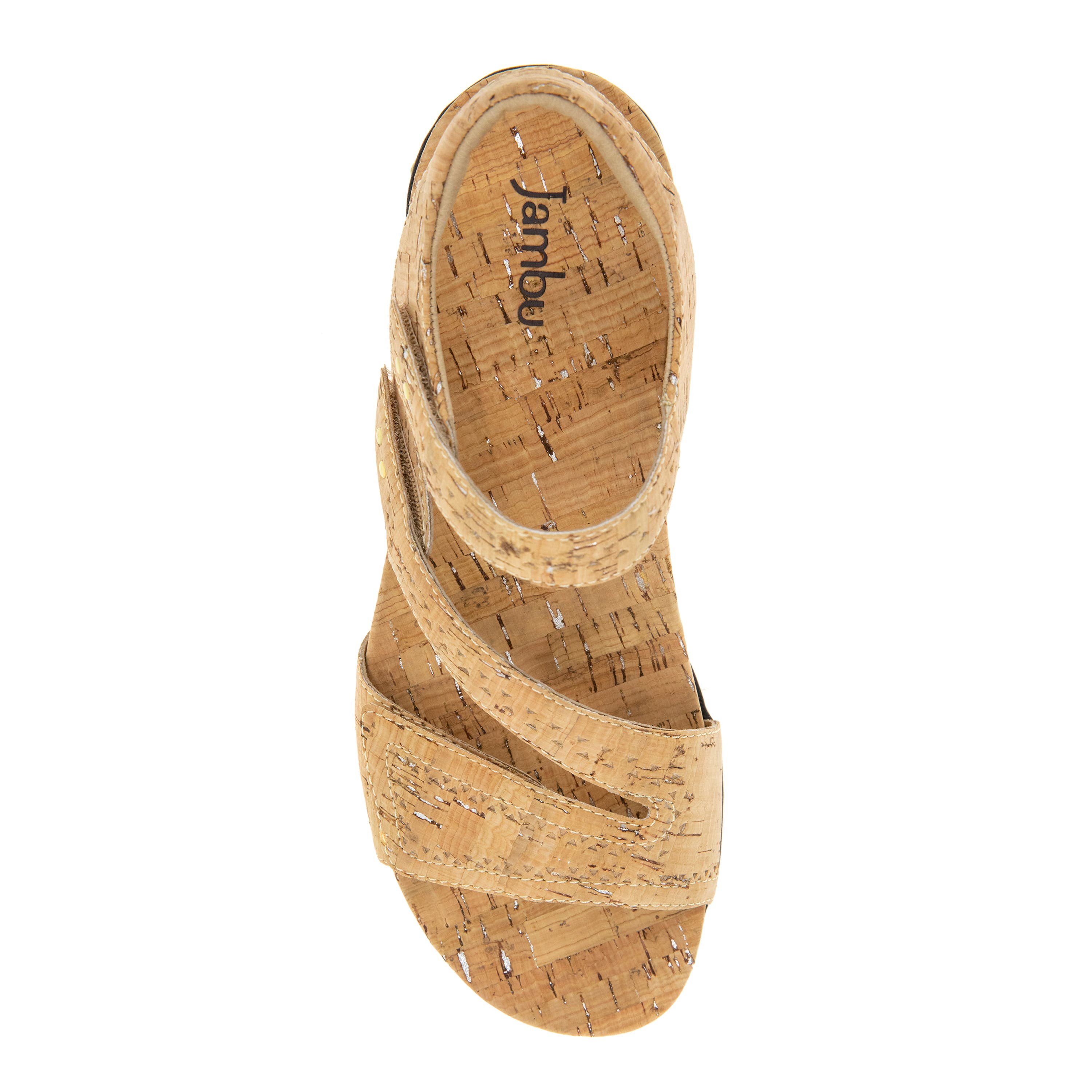 Makayla Casual Flat Sandal, Alternate, color, CORK SHIMMER