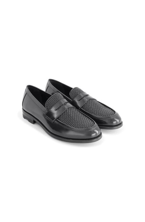 Anthony Veer Mercer Penny Loafer In Black