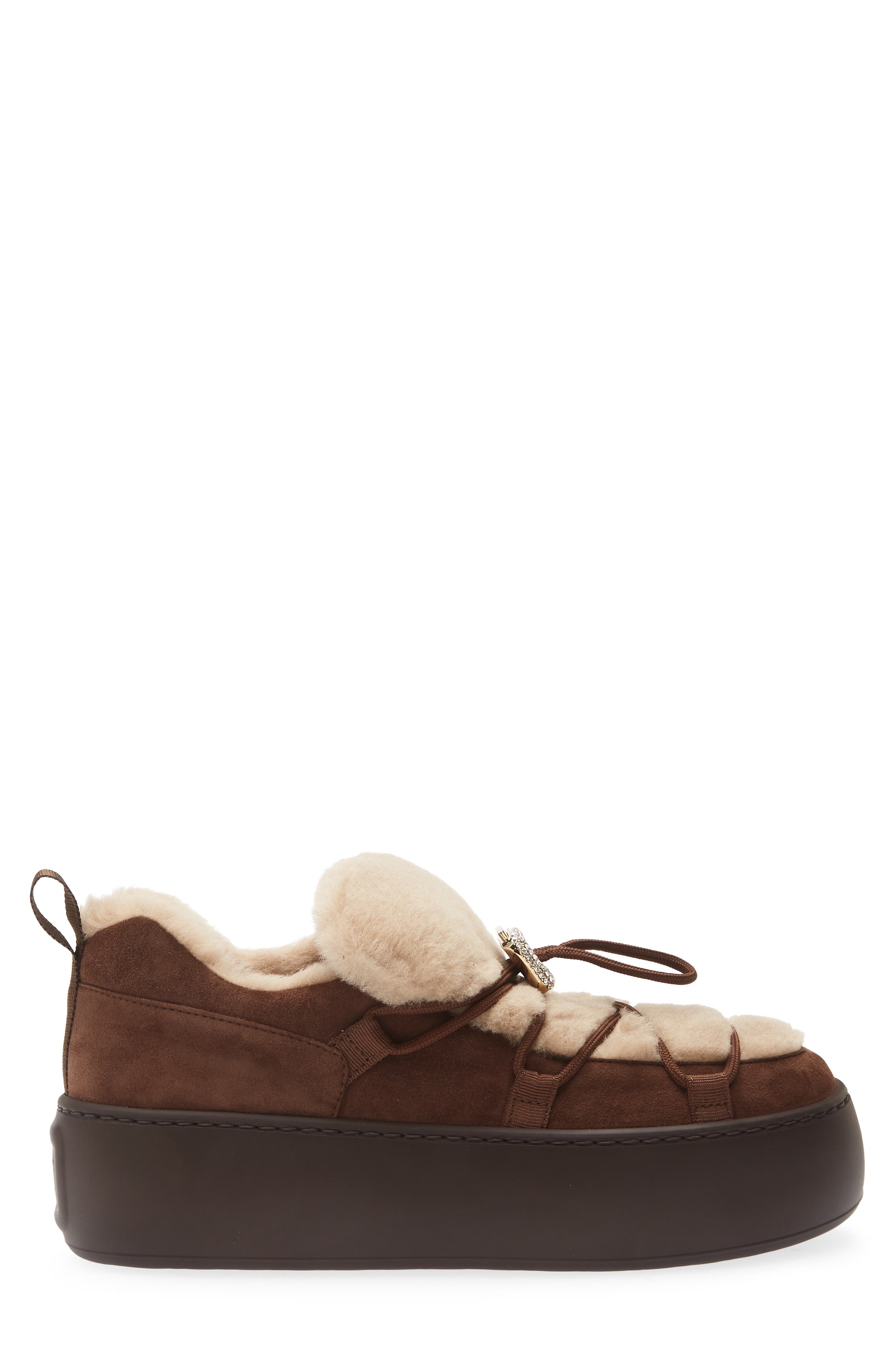 Viv Up Genuine Shearling Boot, Alternate, color, NOCE/ KENIA SCURO