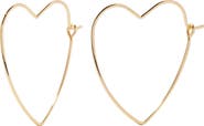 Brook and York Sandy Heart Hoop Earrings