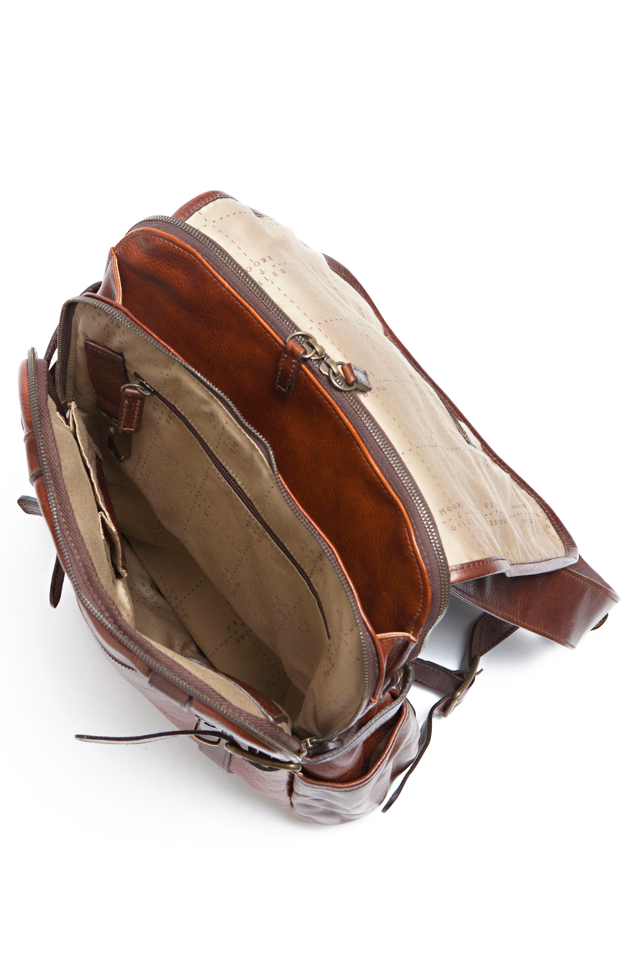Moore & Giles Crews Leather Backpack, Alternate, color, 
