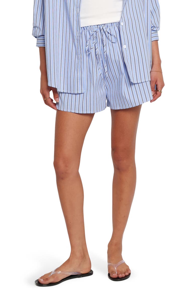 Ashlyn 2-Piece Cotton Short Set, Main, color, BLUE STRIPE