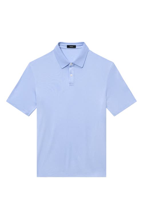 Shop Theory Kayser Solid Modal Blend Polo In Clear Sky