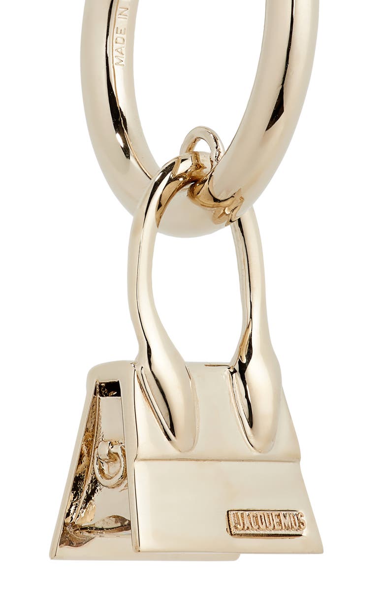 Jacquemus Les Creoles Chiquito Charm Hoop Earrings, Alternate, color,