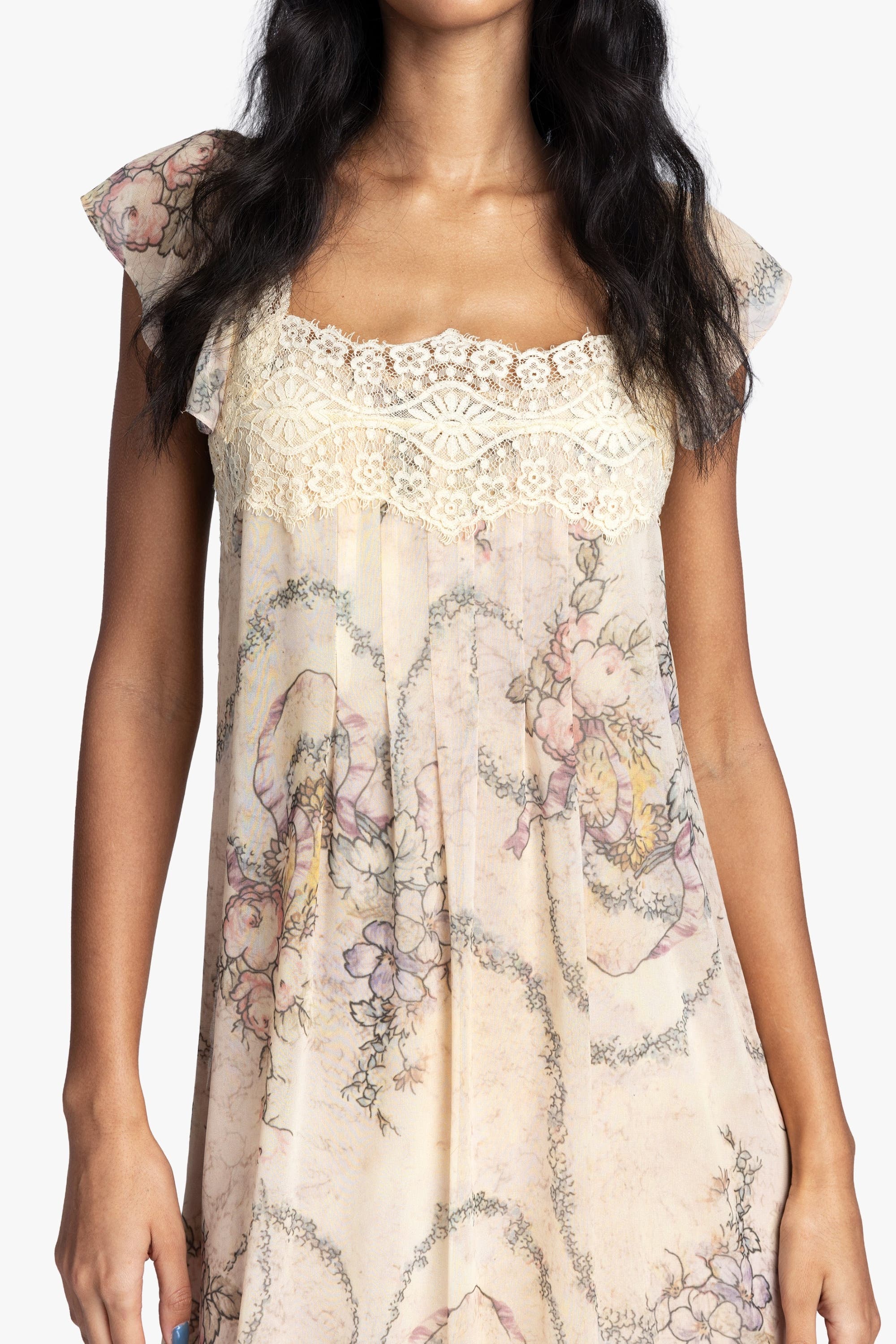 Spirit Bloom Chiffon Ruffle Dress - image 2