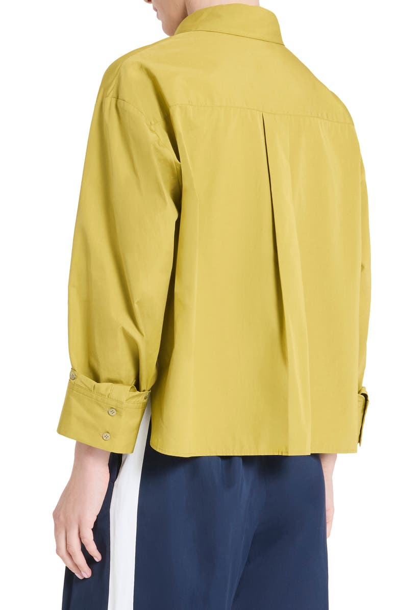 TWP J.D. Cotton Button-Down Shirt, Alternate, color, Avocado Oil