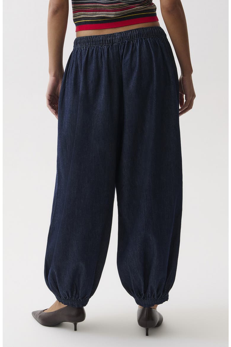 Freya Drawstring Waist Balloon Jeans, Alternate, color, CELESTE