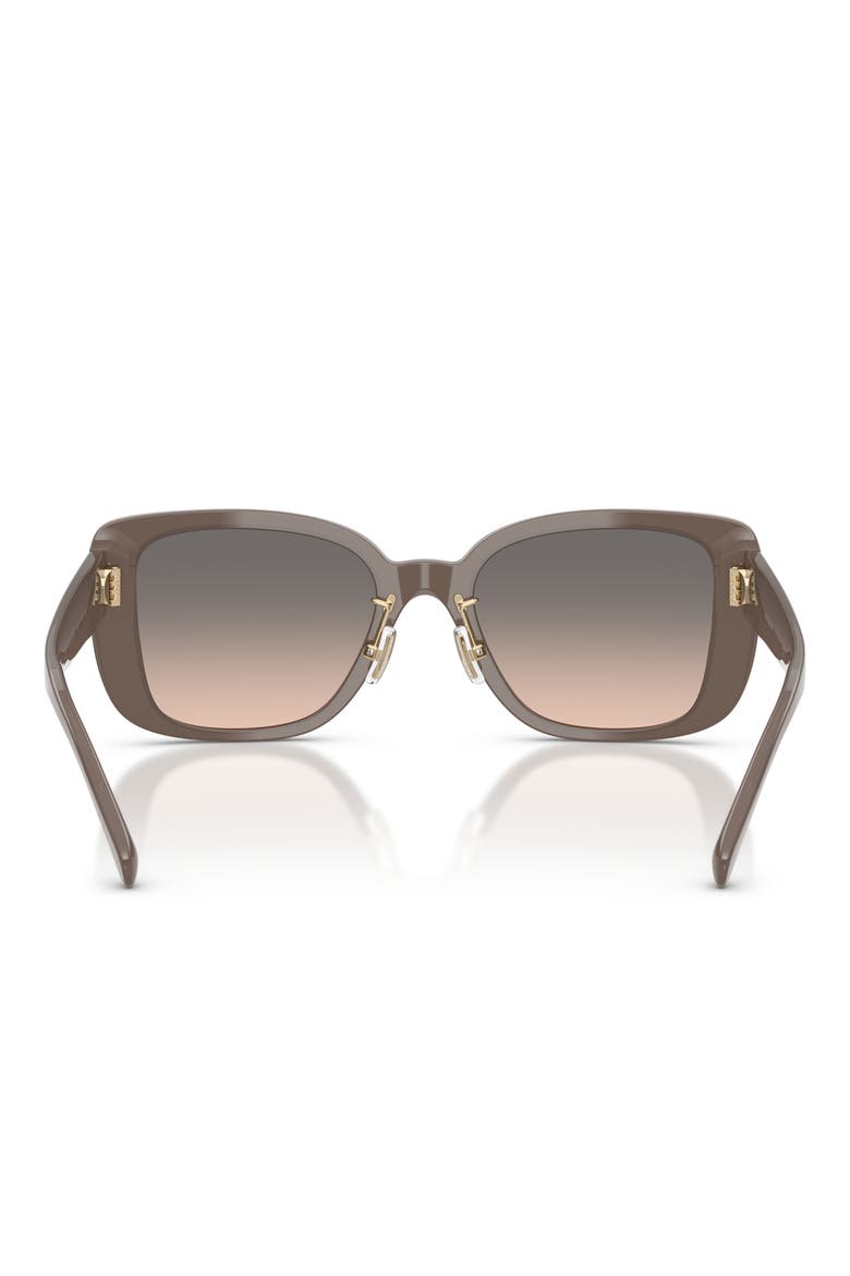 54mm Gradient Square Sunglasses, Alternate, color, MILKY GRAPHITE / GREY SAND