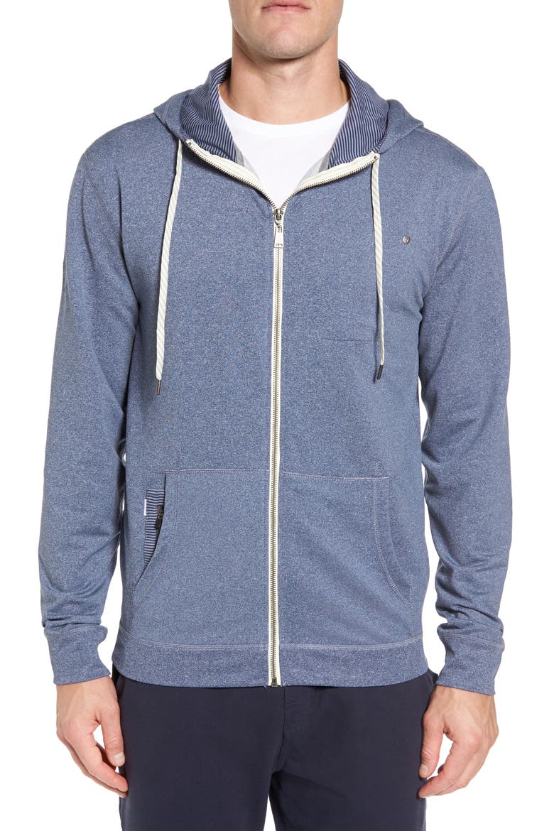 Movement Zip Hoodie, Main, color, HEATHER NAVY