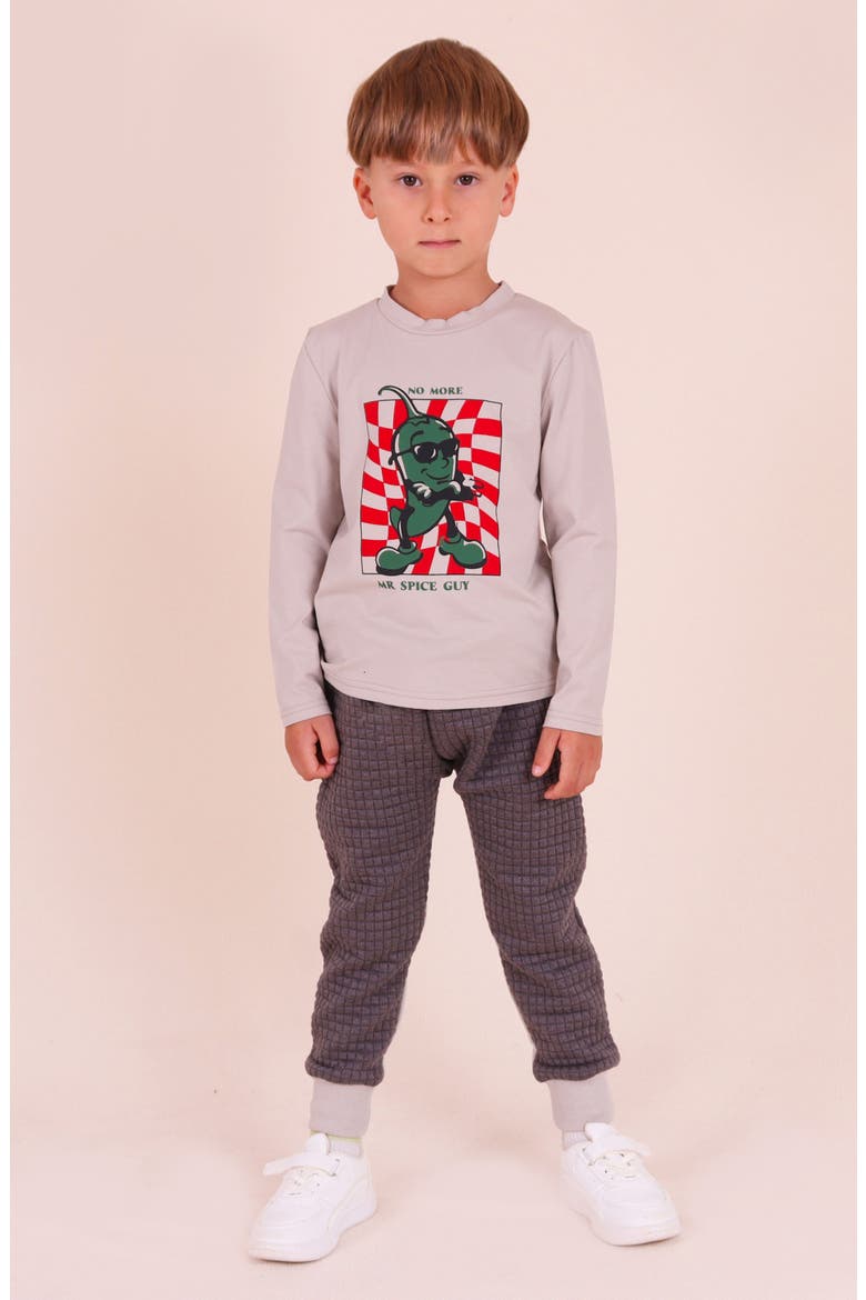 Kids' Mr Spice Graphic T-Shirt, Alternate, color, GREY