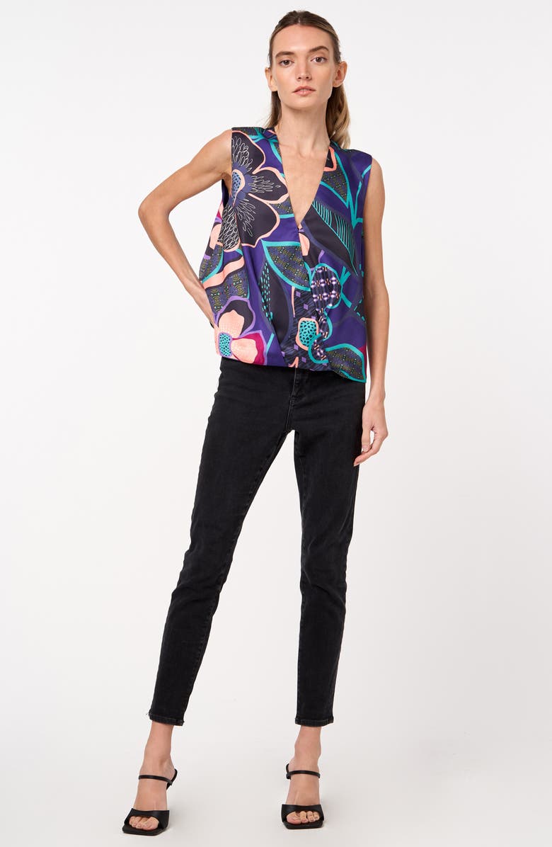 CIEBON Kristi Patterned Shell, Alternate, color, Purple Multi