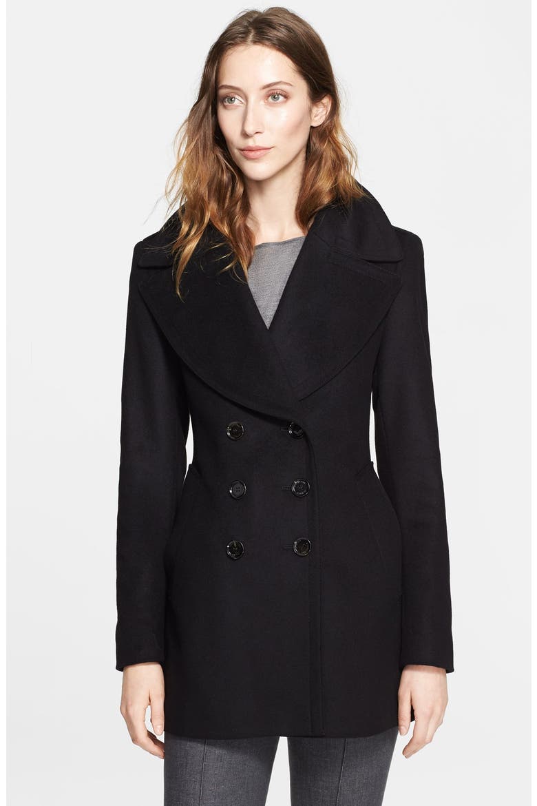 Wool & Cashmere Coat, Main, color, BLACK
