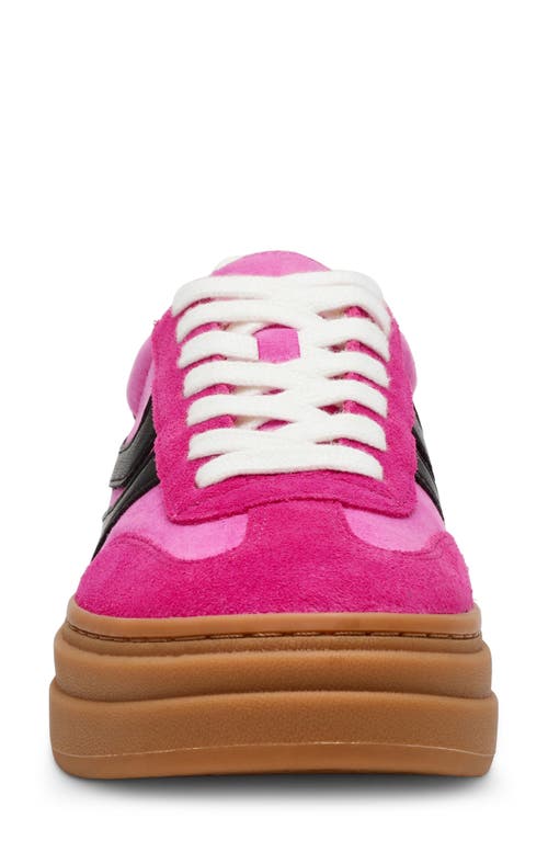 Steve Madden Women's Dodge Triple Platform Lace-up Sneakers In Pink Multi