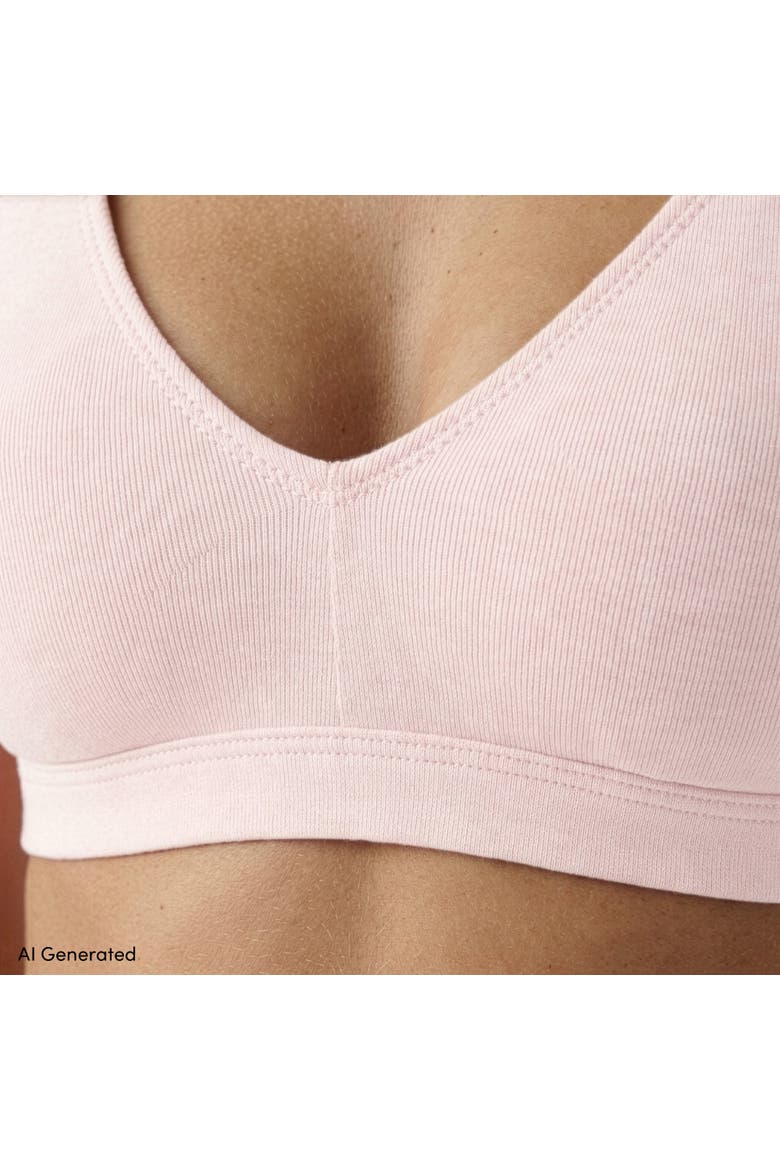 Bralette Soft Essential Everyday Bra, Alternate, color, Blush