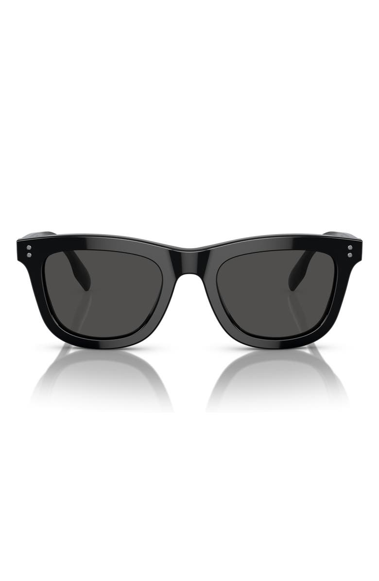 Burberry Kids' 46mm Pillow Sunglasses, Main, color, Black / Dark Grey