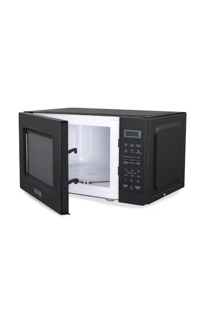 Black And Decker 0.7 Cu Ft LED Digital Microwave Oven, Alternate, color, Black