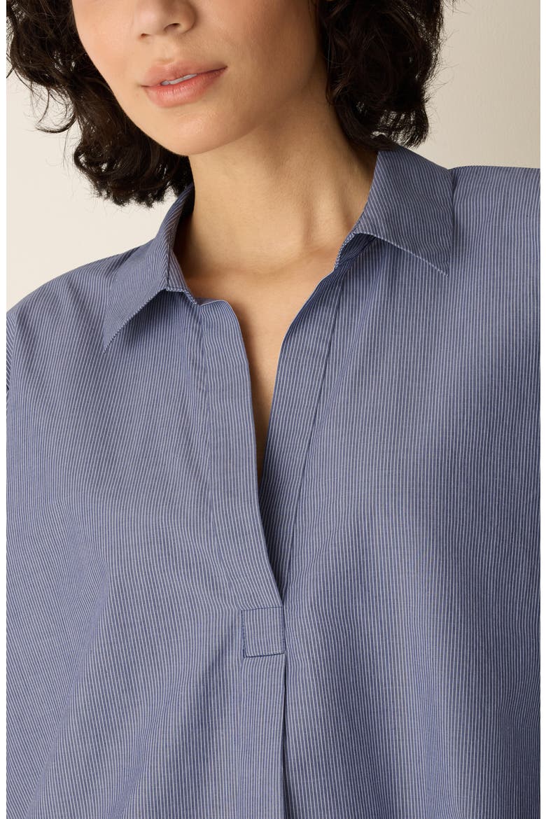 Classic Collar Organic Cotton Top, Alternate, color, INFINITY