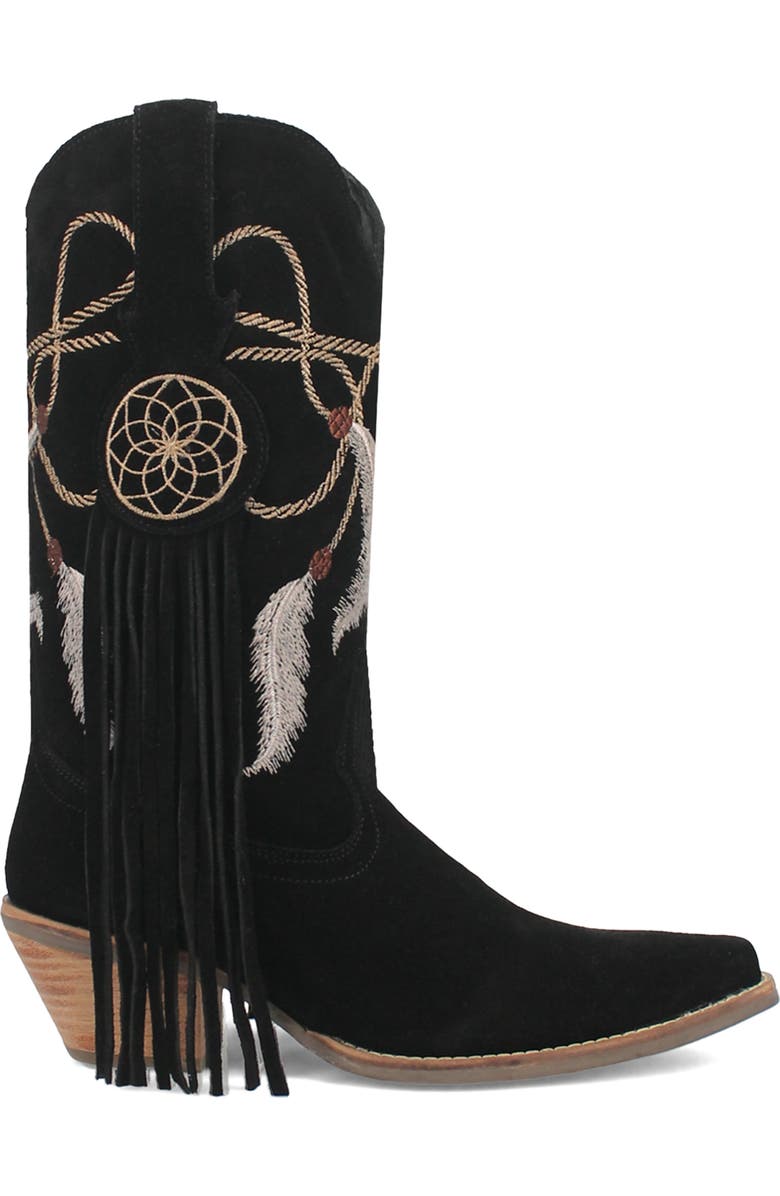 Dingo Day Dream Fringe Embroidered Western Boot, Alternate, color,