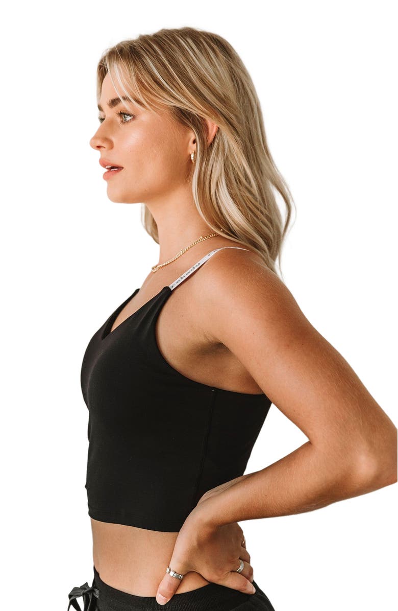 Rebody Active Maia Cloudlux Longline Bra, Alternate, color, Metropolis Black