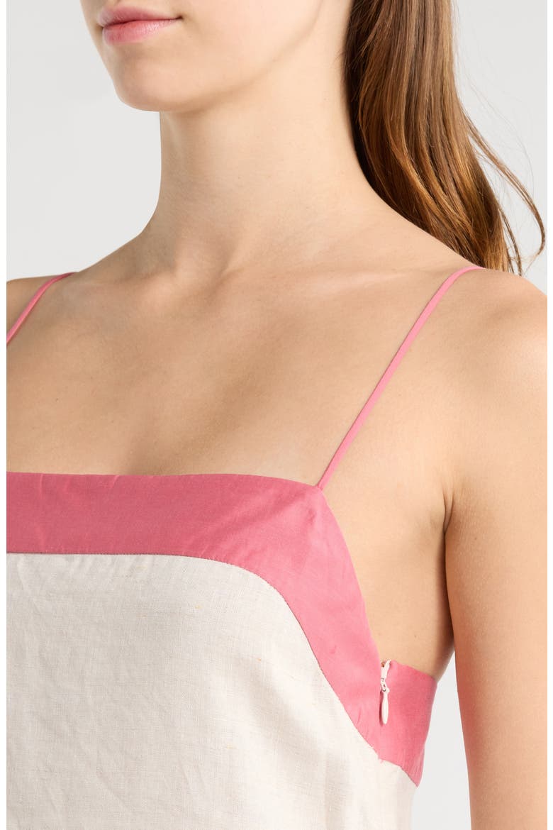 Laura Linen Maxi Dress, Alternate, color, BLUSH CANY